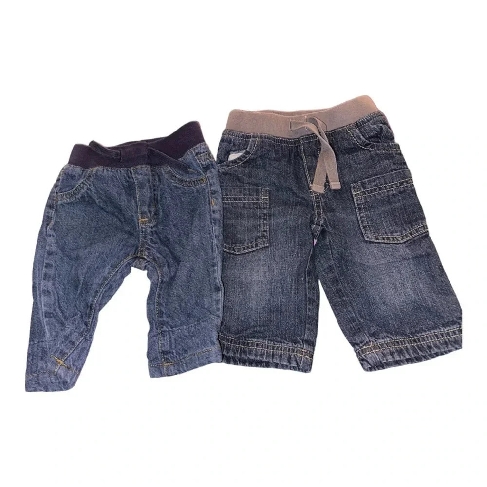2 pair infant jeans size 3-6 months - Picture 1 of 6